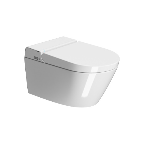 Унитаз-биде электронный подвесной GSI Wclean 7418K11 белый глянцевый с сиденьем микролифт безободковый смыв торнадо