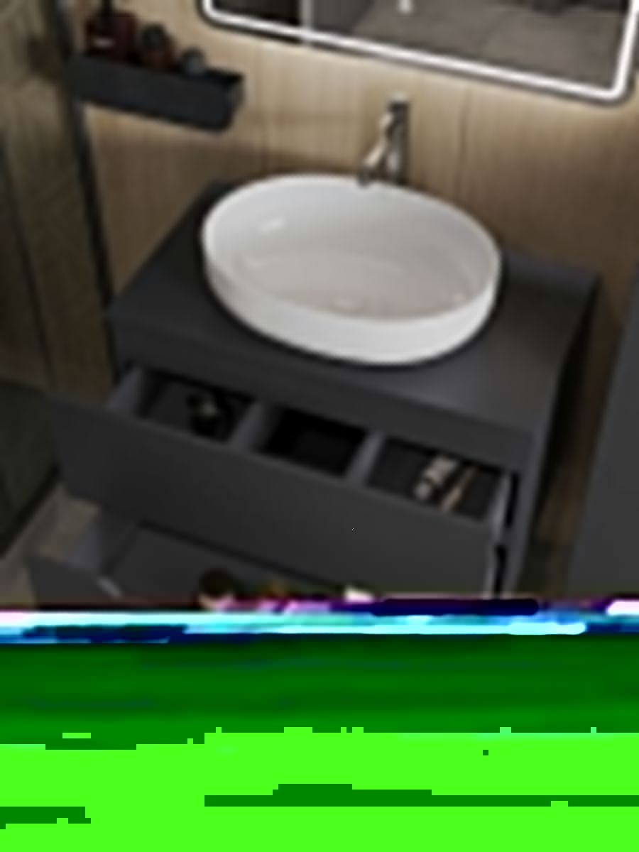 Тумба с раковиной Orange Line Li-80TugMDF+B05-520W 80х50 - фото 4