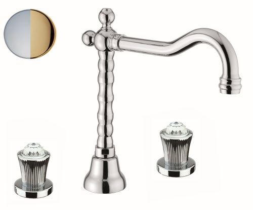 Смеситель Fiore 13CO0637 на раковину хром/золото