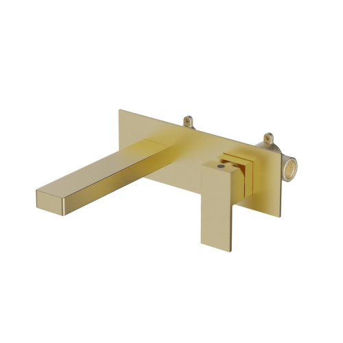 Смеситель для раковины Timo Selene 2071/17SM встраиваемый в стену золото матовое без термостата