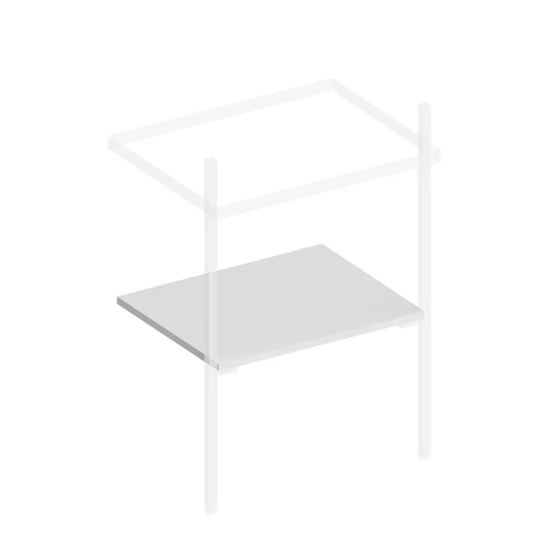 Полка Kerama Marazzi PRO PRO.sh.55\WHT.M 47,5х38,8х1,6