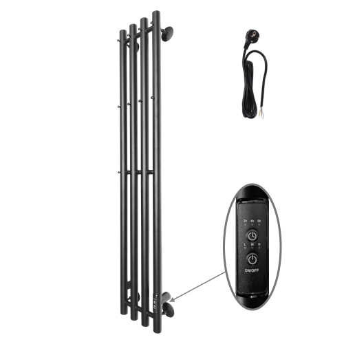 Полотенцесушитель Altasan АргоЛюкс АргоЛюкс12021ЧМ подвесной 21х120 электрический черный муар