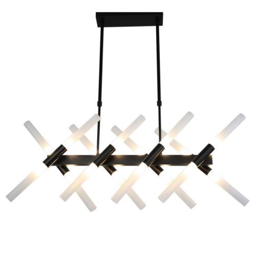 Люстра подвесная Lumina Deco Alford (Алфорд) LDP 6036-16 BK