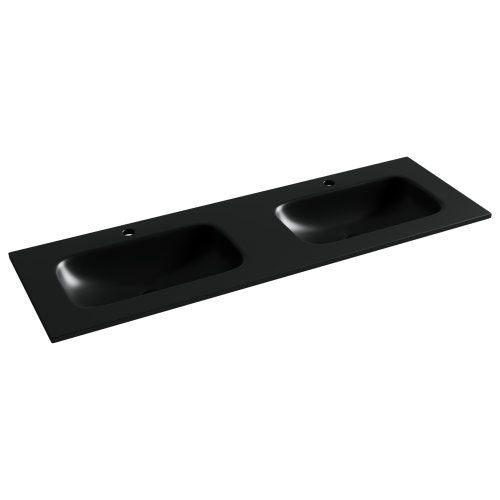 Раковина из сантехнического фарфора Ceramica Nova GRACE CN7022MB 141х46 накладная цвет черный матовый Раковина из сантехнического фарфора Ceramica Nova GRACE CN7022MB 141х46 накладная цвет черный матовый