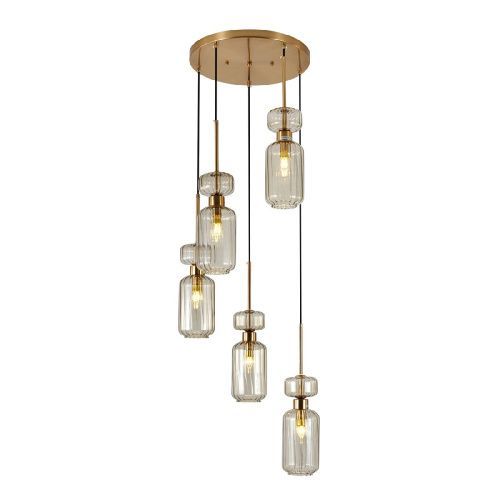 Люстра каскадная Escada Gloss (Глосс) 1141/5S Beige