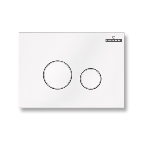 Клавиша смыва механическая Lavinia Boho RelFix 3805004W цвет белый/хром