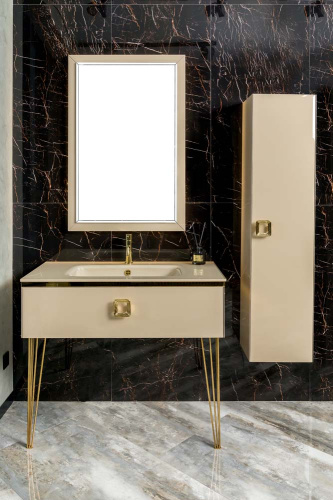 Консоль под раковину Armadi Art Lucido 770-100-CP 104х55х30 подвесная цвет капучино