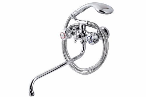 Смеситель для ванны и душа FAUZT FZs-317-76 настенный хром