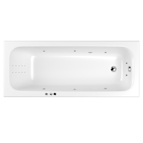 Ванна гидромассажная Whitecross VIBE 0105.180075.100.SMARTNANO.CR 180х75  прямоугольная