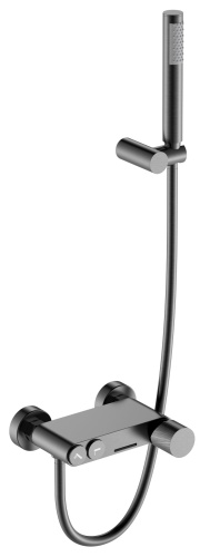 Смеситель Boheme Stick 123-GM.2 настенный графит