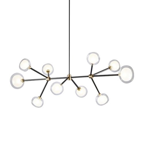 Светильник подвесной Delight Collection Nabila (Набила) 10101P/10 black/gold