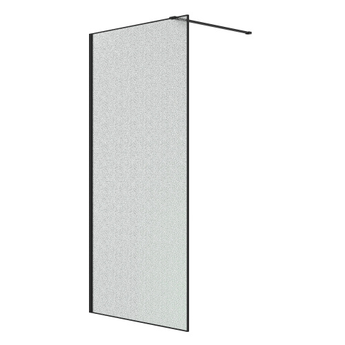 Душевая перегородка Niagara Nova NG-781-90BLACK 90х200 стекло матовое профиль черный матовый