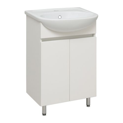Тумба под раковину Runo ЛАДА 00-00001162 50х30 напольная цвет белый