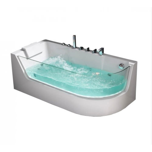 Ванна акриловая гидромассажная Frank 2015106 170х80 угловая асимметричная с каркасом
