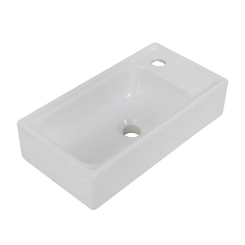 Раковина керамическая BelBagno Mini 7045-KL 51х26 накладная цвет белый