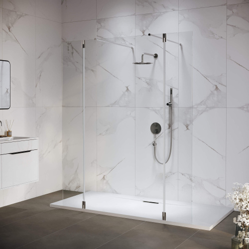 Душевая перегородка RGW Walk In 351005243-11 140х195 стекло прозрачное профиль хром глянцевый Душевая перегородка RGW Walk In 351005243-11 140х195 стекло прозрачное профиль хром глянцевый