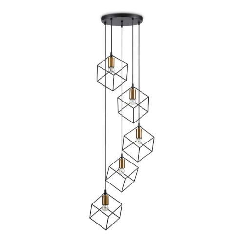 Люстра подвесная Ideal lux Ice (Ице) ICE SP5 NERO