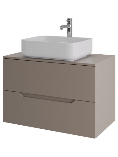 Тумба с раковиной Orange Line Li-80TuLMDF+B05-500W 81х46х68 цвет бежевый