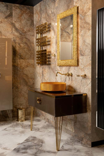 Консоль под раковину Armadi Art Lucido 770-100-BB 104х55х30 подвесная цвет бронза