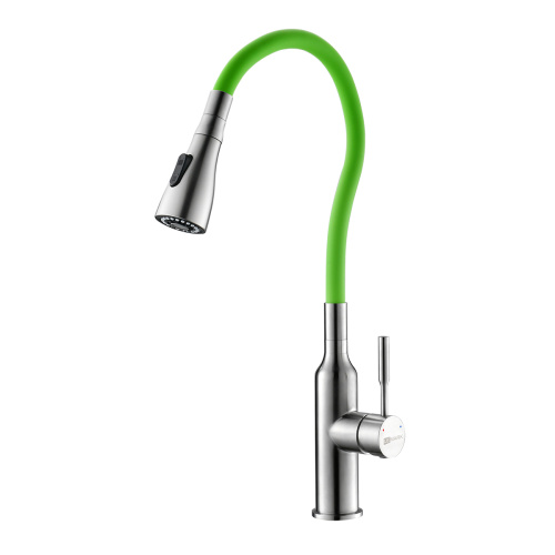Смеситель для кухни LeMark Expert LM5082S-Green на мойку зеленый матовый