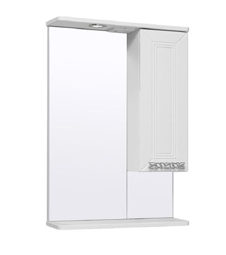 Зеркало-шкаф RUNO МОНРО 00-00000459 53х80 подвесной цвет белый