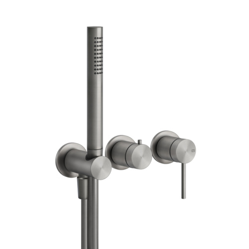 Смеситель для ванны Gessi C.1 54039#239 встраиваемый в стену нержавеющая сталь без термостата (внешняя часть)