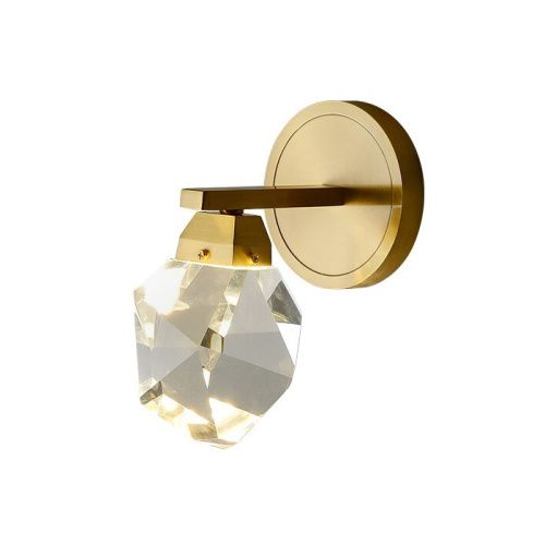 Бра Delight Collection Crystal rock II (Црыстал роцк ИИ) 9701W/1 brass
