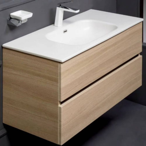 Тумба под раковину Armadi Art Vallessi 837-140-LA 140х46х53 подвесная цвет дуб светлый