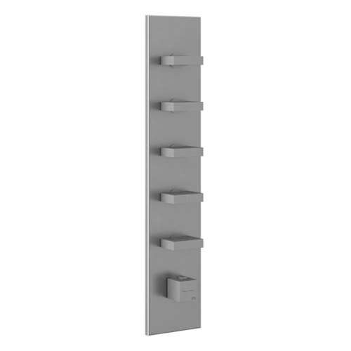 Смеситель для душа Gessi Rettangolo 43030#031 встраиваемый в стену хром с термостатом (внешняя часть)
