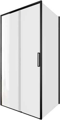 Душевой уголок Aquanet Pleasure Evo AE65-100x90-BT 100х90 стекло прозрачное профиль черный без поддона