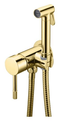 Гигиенический душ со смесителем Boheme Uno 467-G золото
