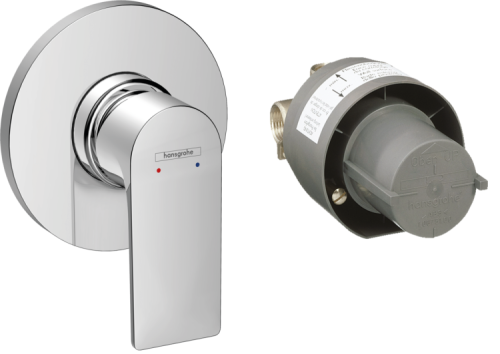 Смеситель Hansgrohe Rebris E 72658000 настенный встраиваемый хром без термостата