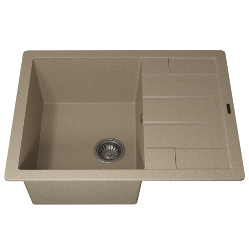 Кухонная мойка Uperwood Quartz Premium UPD-03 3910202109 65x51 цвет бежевый матовый