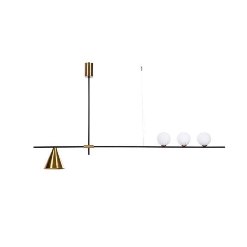Светильник подвесной Lumina Deco Renzo (Рензо) LDP 6043-4 BK+MD