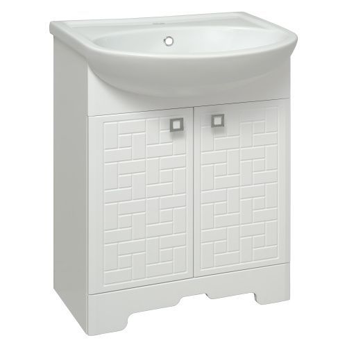 Тумба под раковину Runo АВИЛА 00000001045 60х30 напольная цвет белый