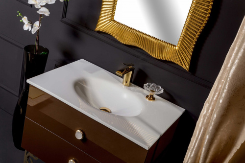 Тумба под раковину Armadi Art NeoArt 830-100-DB 101х44х50 подвесная цвет коричневый