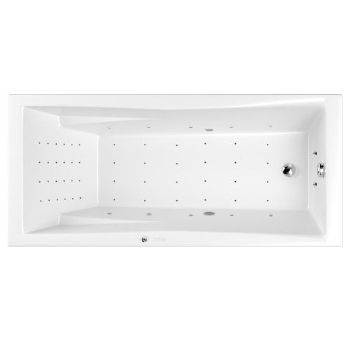 Ванна акриловая гидромассажная Whitecross PALACE 0104.180080.100.NANO.CR 180х80 пристенная прямоугольная с каркасом