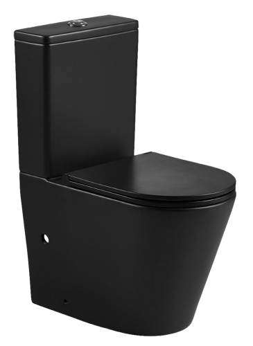 Унитаз-компакт Azario Vetro AZ-2149-MB напольный с бачком