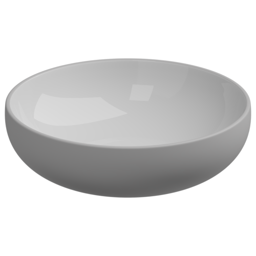 Раковина GSG Ceramic Design Easy 45см EALAVRO45BI000/033 накладная цвет белый/серый