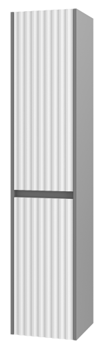 Шкаф-пенал Brevita Balaton BAL-05035-48-2Л 35х34х163 подвесной цвет белый/серый