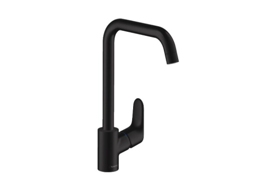 Смеситель для кухни Hansgrohe Focus M41 31820670 на раковину/столешницу черный матовый без термостата