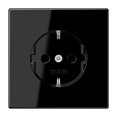 Розетка 2K+З со шторками Jung Serie LS (Серие ЛС) LS1520KISW