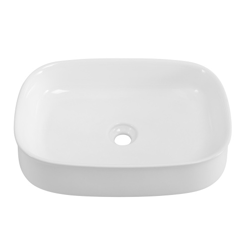 Раковина керамическая Cezares CZR-6582 40х56 накладная цвет белый без отверстий под смеситель