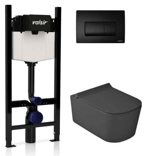 Комплект унитаз с инсталляцией Valsir KIT VSBM 5486NEMT Slim P1