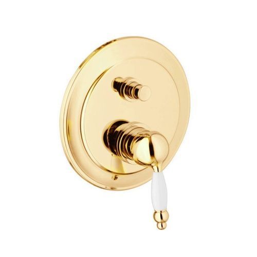 Смеситель для ванны и душа Webert Dorian DO860101010 настенный золото