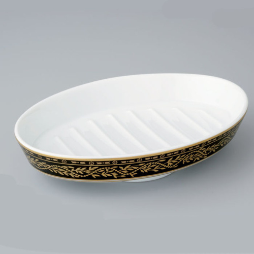 Мыльница THG Marquise porcelaine noire A7F-A02-4607