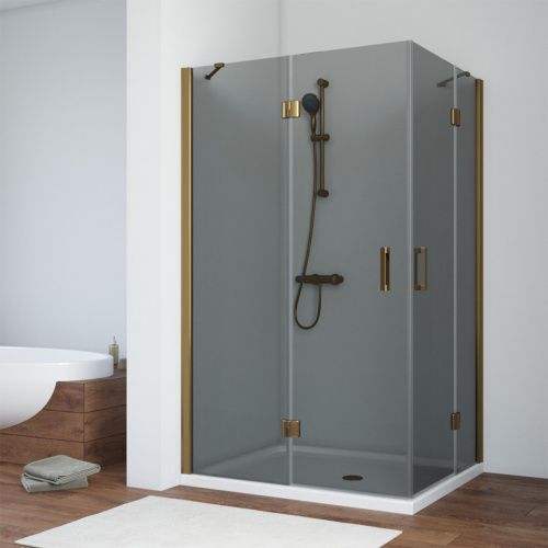 Душевой уголок Vegas-Glass AFA-F TUR+NOVO AFA-F TUR NOVO h1890 90*80 05 07 L 90х80 стекло тонированное профиль бронза без поддона