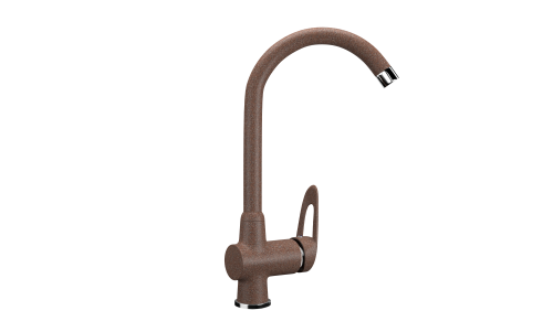 Смеситель для кухни Ulgran Classic U-006-307 на раковину терракот без термостата