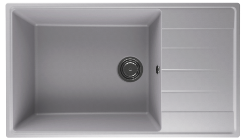 Кухонная мойка Ulgran Quartz Prima 860-04 86х50 цвет серый