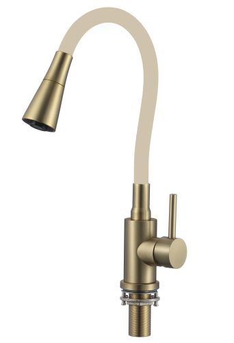 Смеситель для кухни Savol S-3002CM-12 на мойку золото матовое